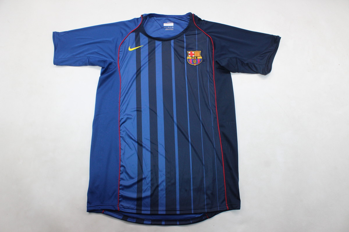 AAA Quality Barcelona 04/05 Away Dark Blue Soccer Jersey